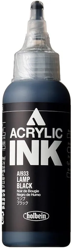 Holbein Acrylic Ink AI933 100ml Lamp Black 15933
