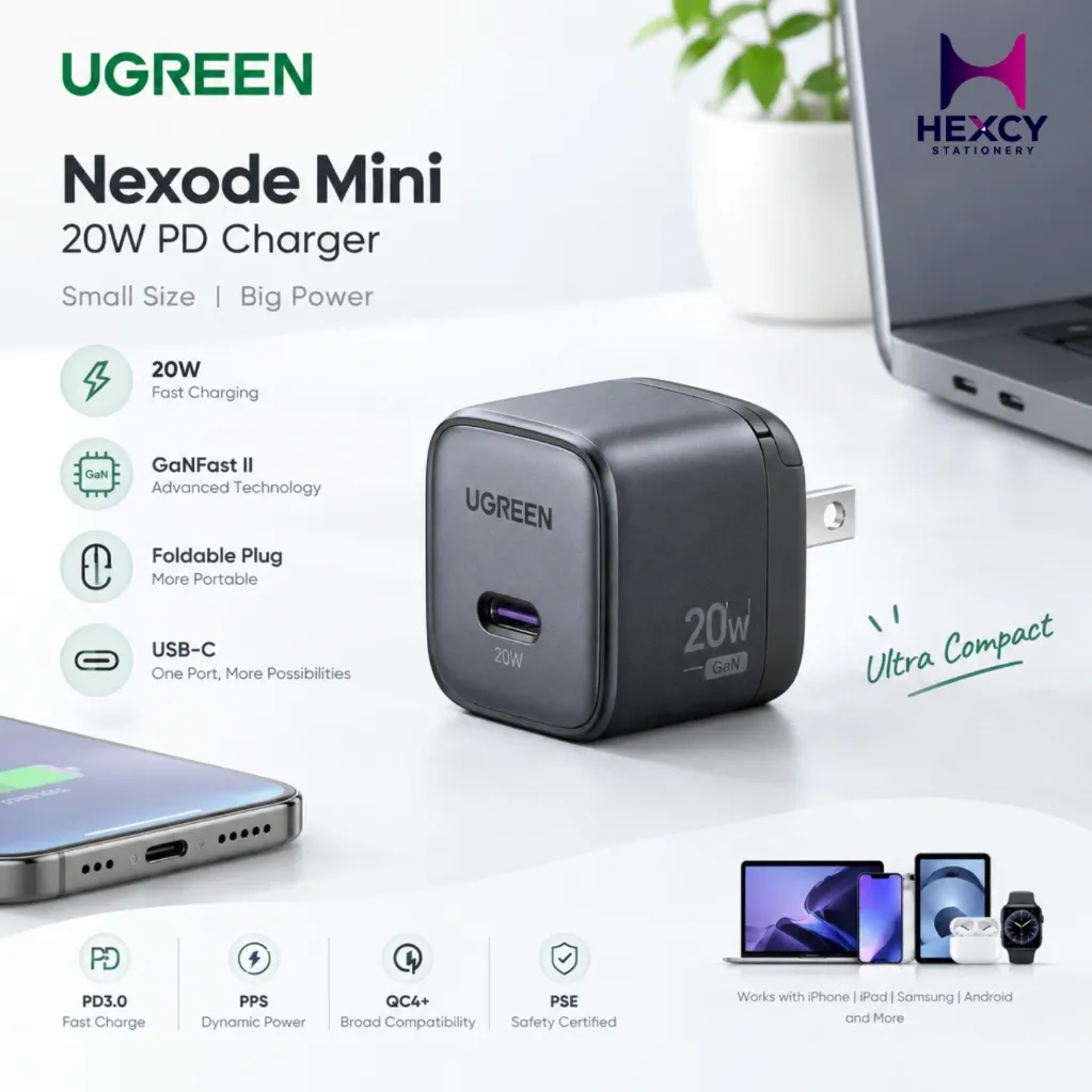 UGREEN Nexode Mini 20W GaN PD Charger