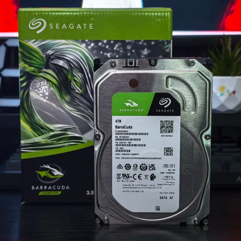 [WFN9AS0Y] Seagate 3.5 Inch Internal HDD Hard Disk 4TB 2 Year Warranty 5,400rpm BarraCuda