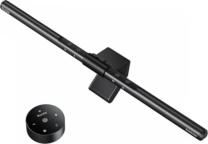 Quntis Monitor Light Screen Lamp 41cm Automatic Dimming Touch & Remote Control Blue Light Cut Eye-friendly USB Light Screen Reflection Prevention 3000K-6500K Dimming USB Power Supply For Home Office