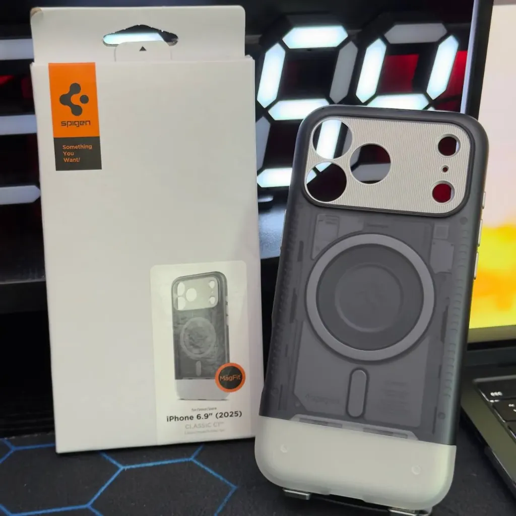 Spigen iPhone 17 Pro Max Case, MagSafe Compatible, Magnet Included, US Military MIL Standard, Classic C1 Magfit