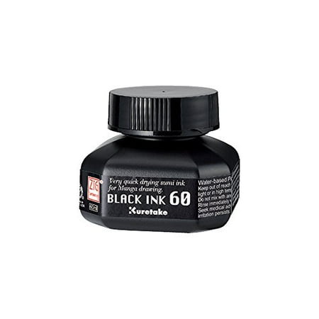 [CNCE104-6] Zig Kuretake Manga Ink ZIGCARTOONIST BLACKINK 60ml CNCE104-6