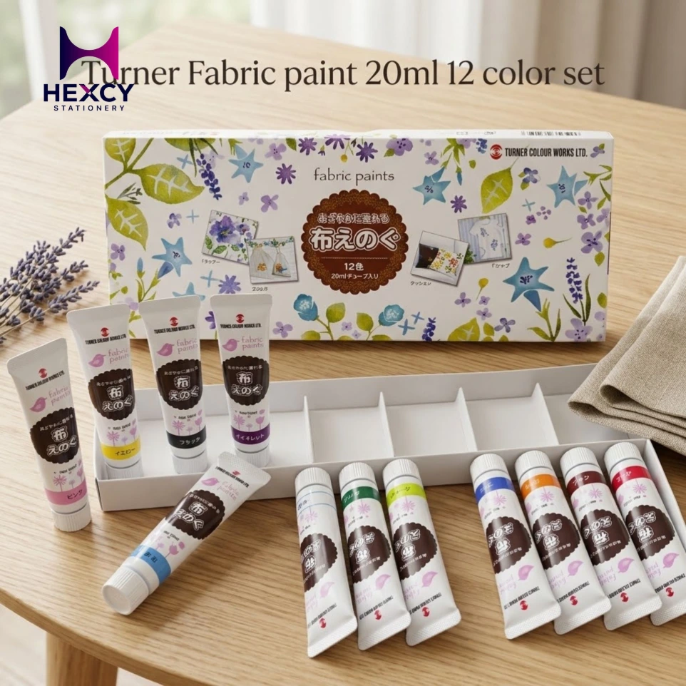 Turner Fabric paint 20ml able to paint a vivid 12 color set