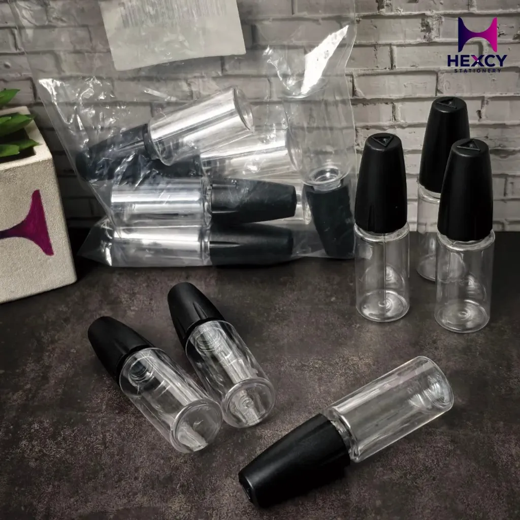Unicorn Bottle Dropper Bottle for E-Cigarette Liquid, Injector Bottle for Liquid Storage, Dropper with Needle Tip, 0.3 fl oz (10 ml), Set of 6