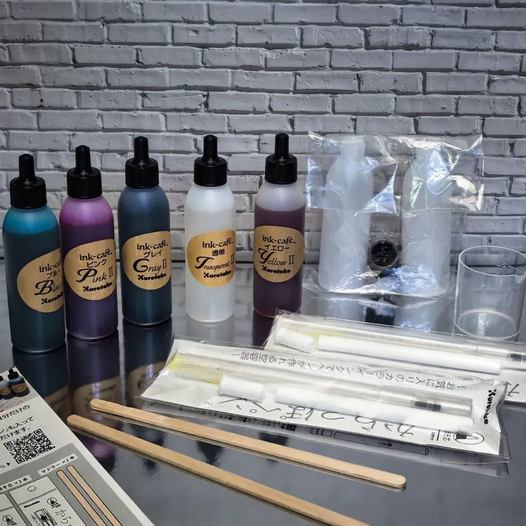 [ECF160-500] Kuretake ECF160-500 Ink Cafe, Enjoy at Home, My Color Ink Making Kit, 5 Colors