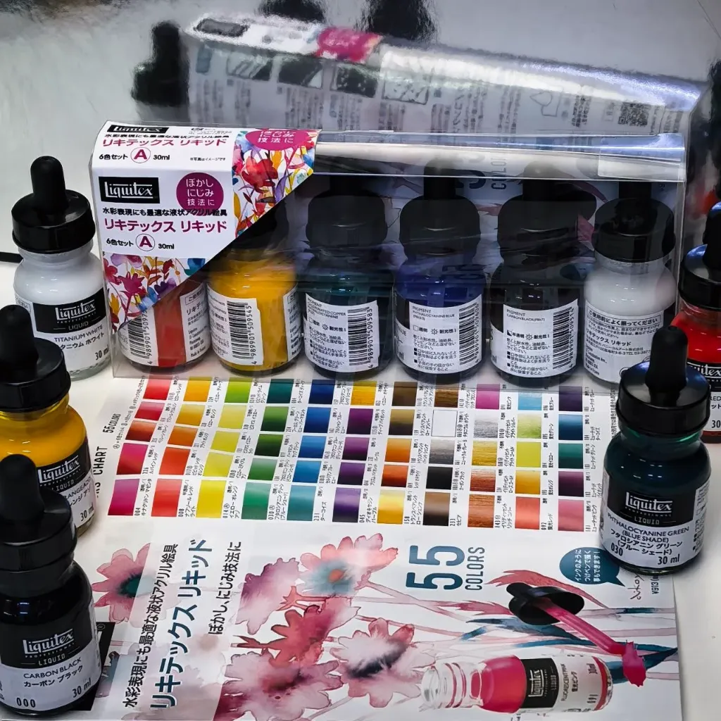 6 color set A set Liquitex liquid basic