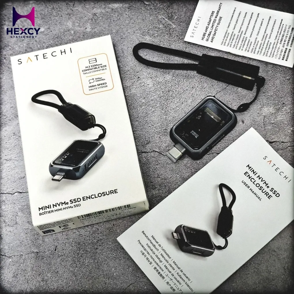 [205163240] SATECHI Compact 10Gbps M.2 NVMe 2230 SSD Enclosure