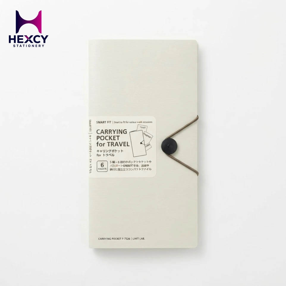 Lihit Lab Card Passbook Case Carrying Pocket for Travel
