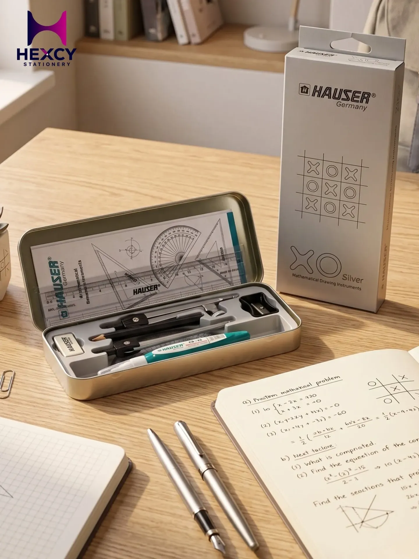 Hauser XO Silver Geometry Box