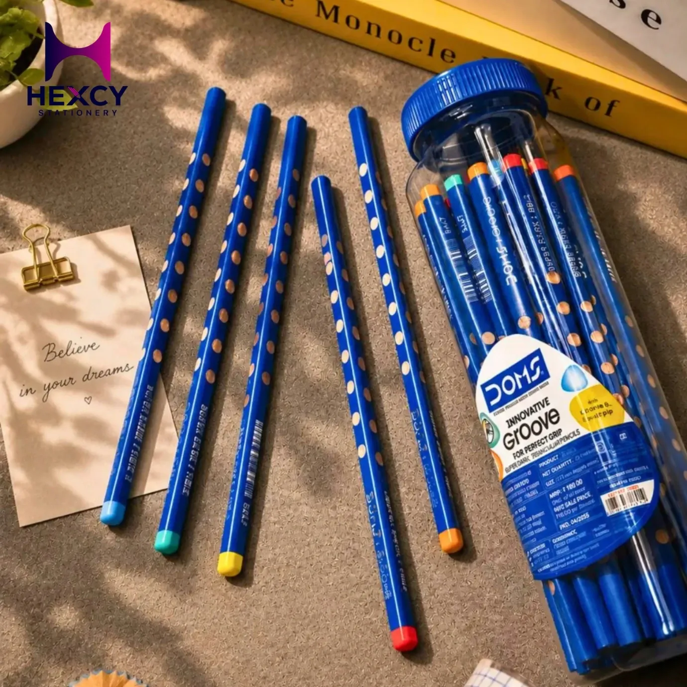 [8691] Groove Pencils 30Pcs Jar