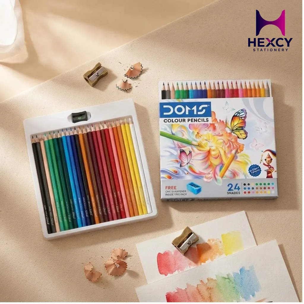 [3446] DOMS Full Size Colour Pencil 24 Shades