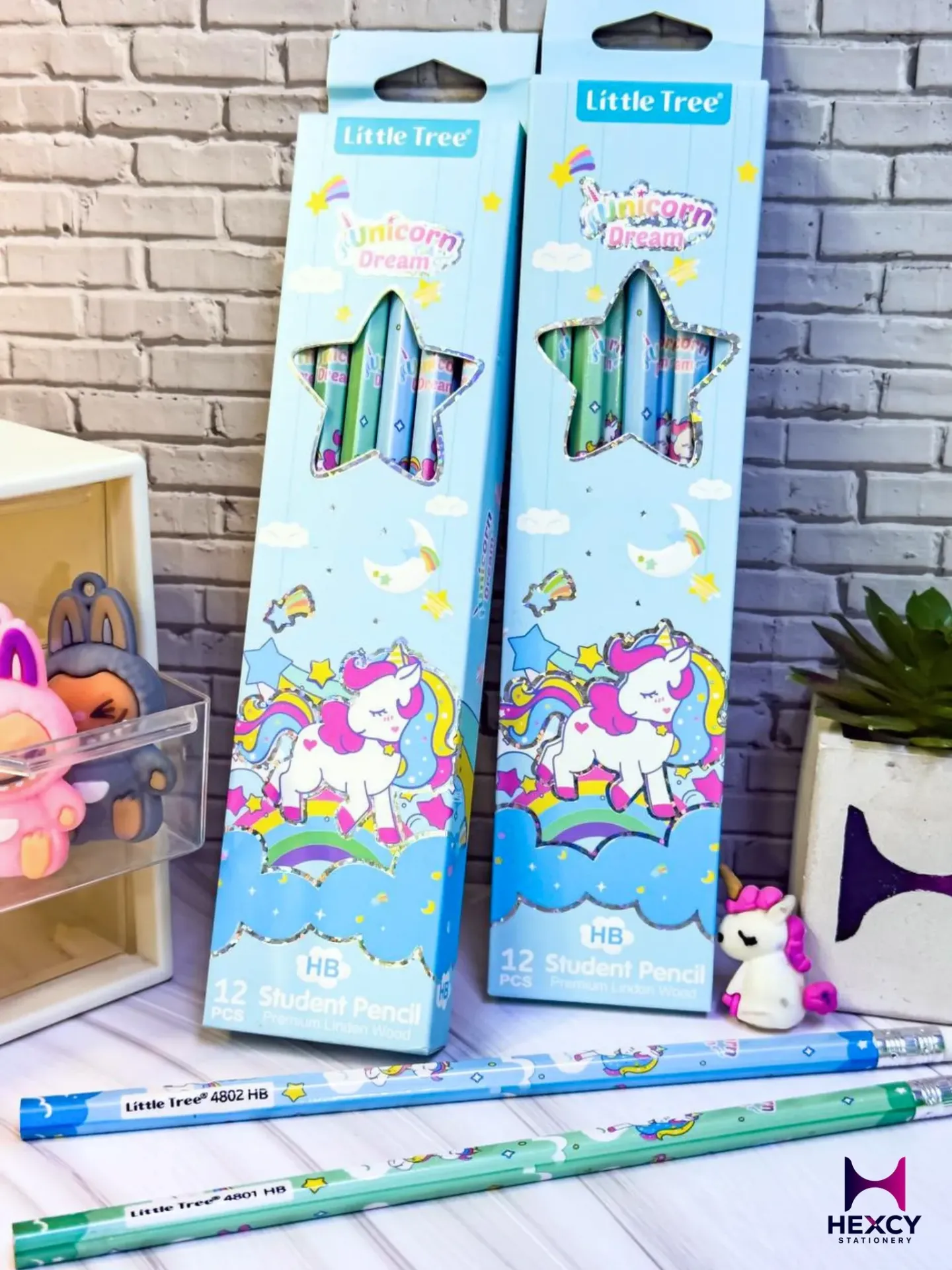 [MG111319-E] Little Tree Unicorn HB Pencil