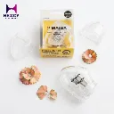 Kutsuwa RS030CL Hiline Pencil Sharpener, 2 Blades, Clear