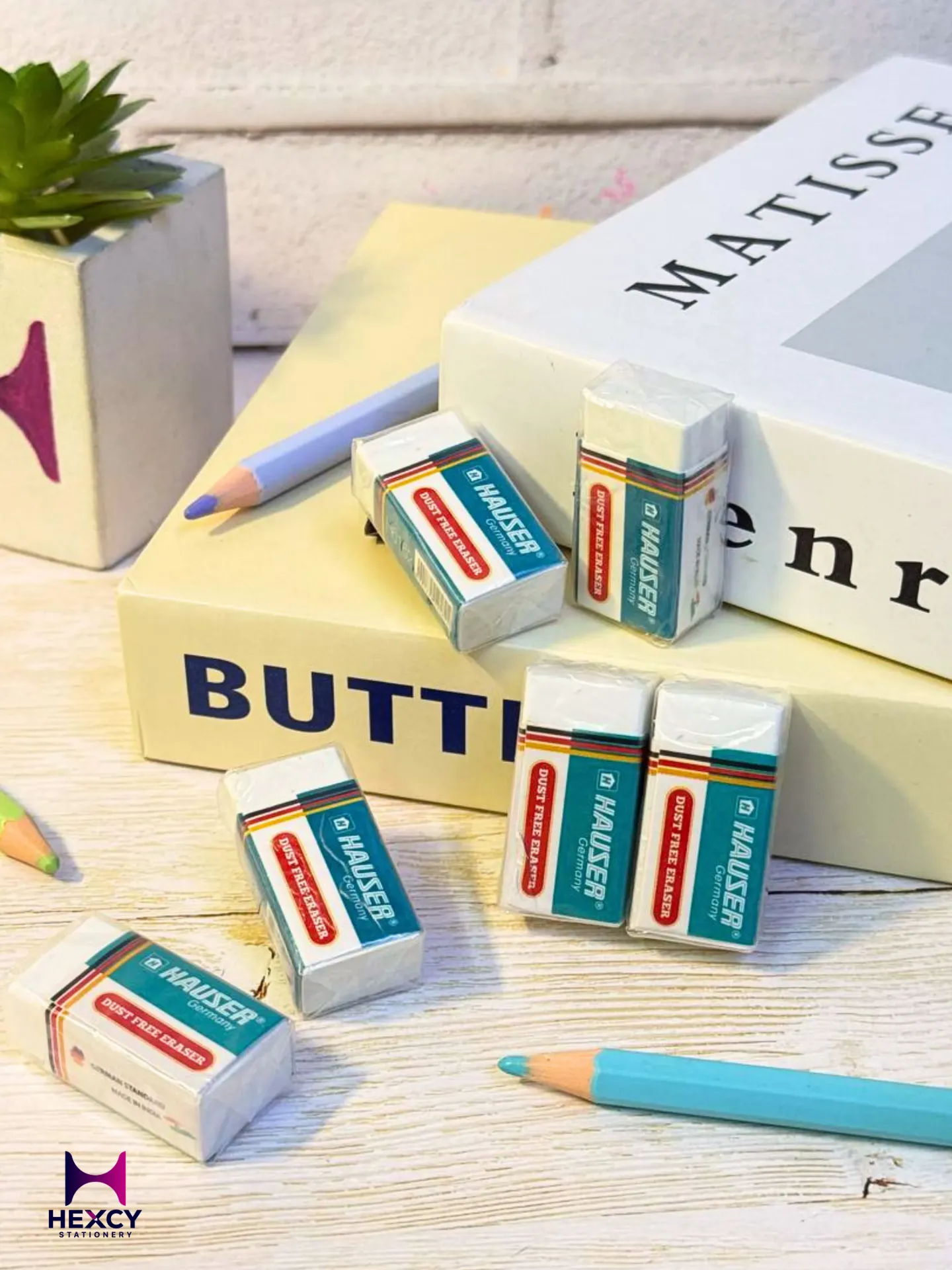 Hauser Eraser White H6162