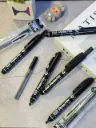Pentel Oil-Based Pen, Knock-Style Handy S, PentelPEN Fine Point, Round Tip