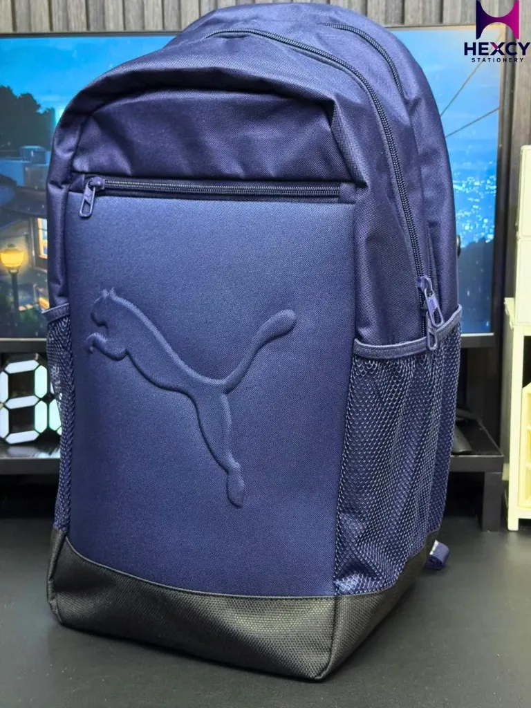 [09115303] PUMA Commuting/School Backpack, Lightweight, Functional, Storage, Simple, Casual, Buzz Backpack (Navy)