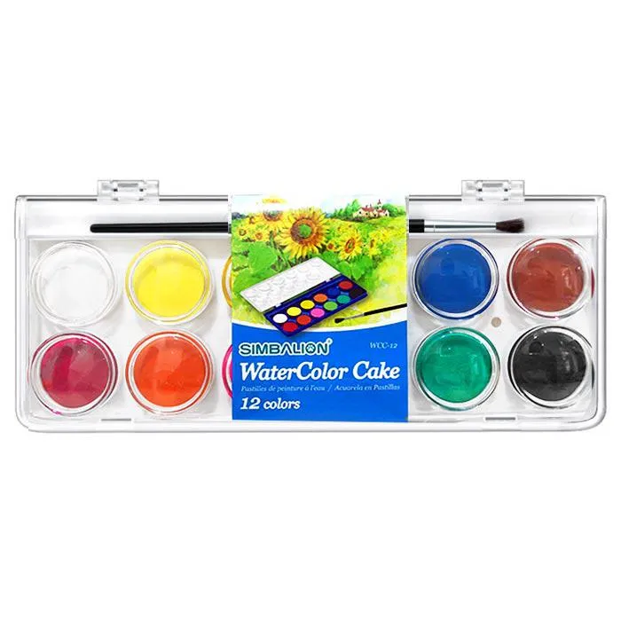 Watercolour Cake WACO-C001 12 col tray