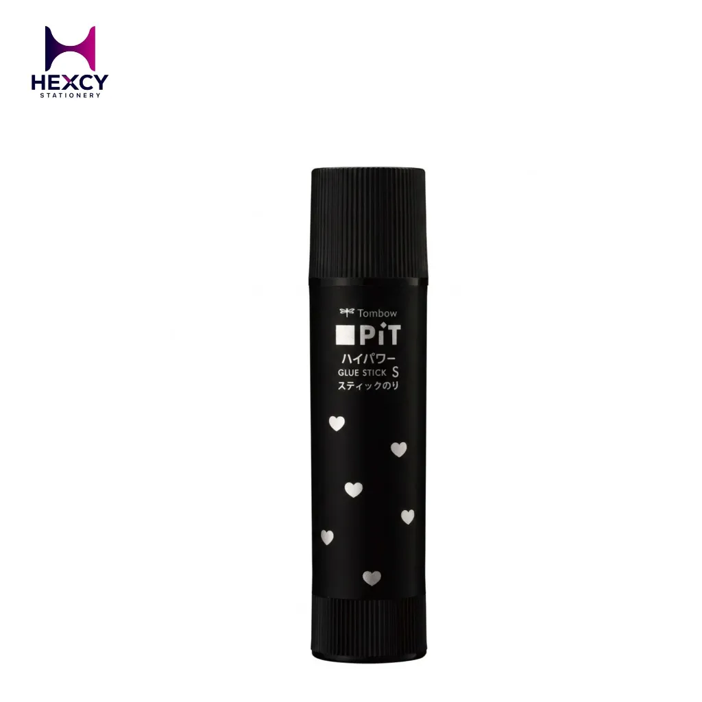 [PT-TPG03L] Tombow Pencil PIT High Power S Stick Glue, Limited Edition Black (PT-TPG) (Heart)