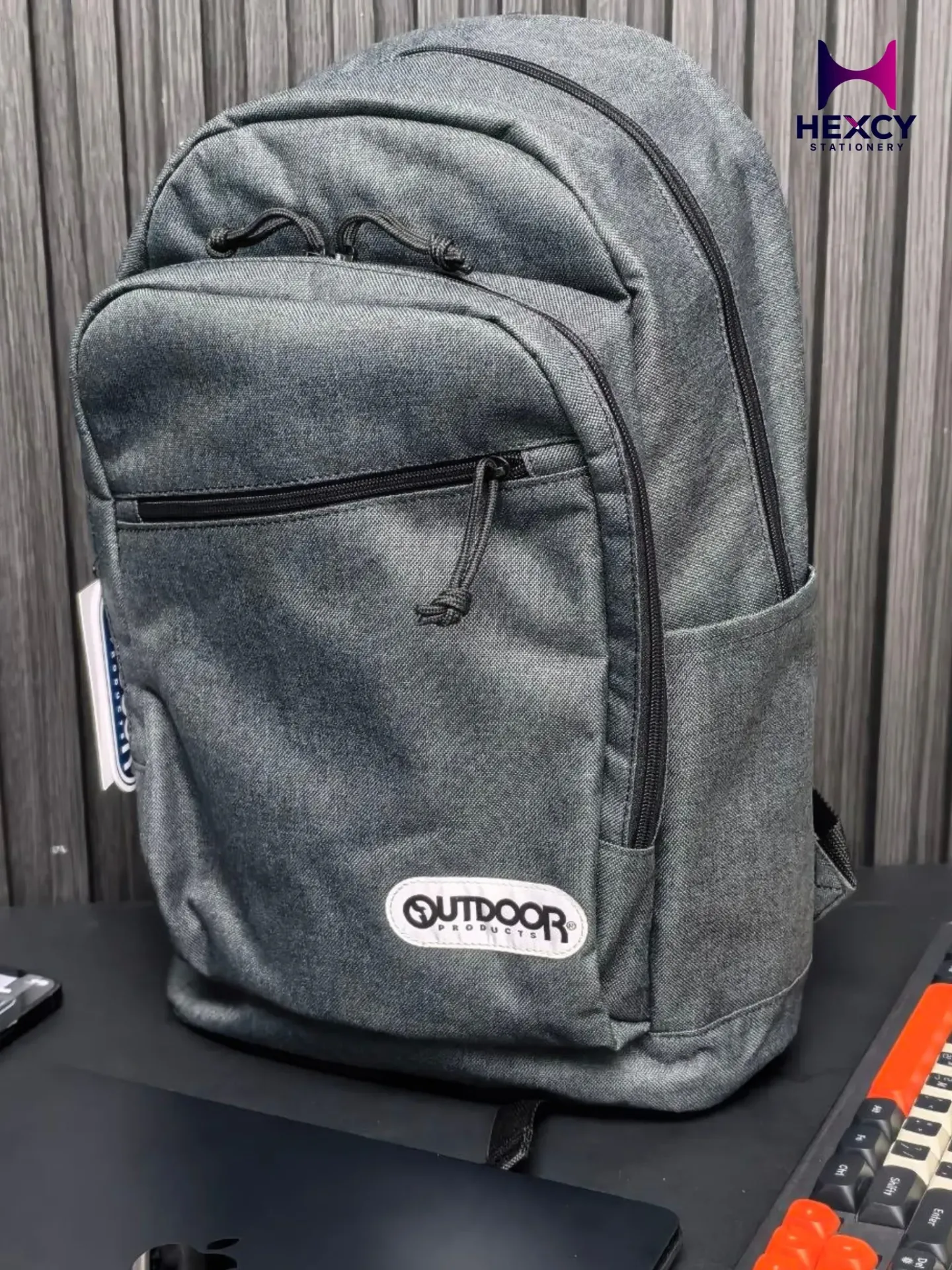 Outdoor 22419776 Heather-Tex Backpack, A4 Storage, Laptop Storage, Large Capacity, 4.2 gal (19 L)