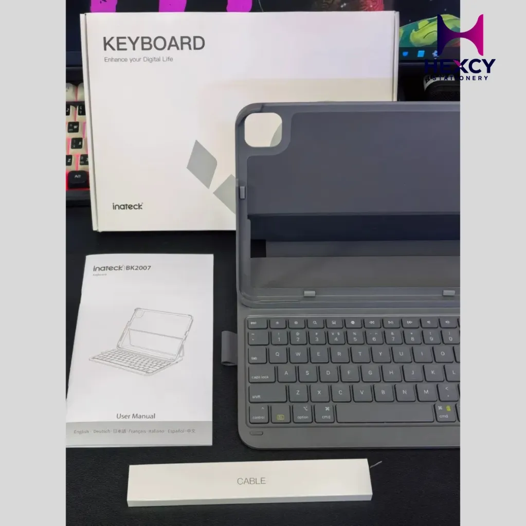 Inateck BK2007 Ultra Lightweight Keyboard Case with Pen Holder for iPad