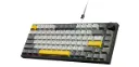 A.JAZZ AK820 Wired Mechanical Keyboard, Moonlit Axis, 75% 81 Keys, USB, Hot Swappable, Anti-Ghost Gasket Structure, RGB Backlight, TT 5-Layer Silencer, Gaming Keyboard, PBT Keycaps, OEM Customization