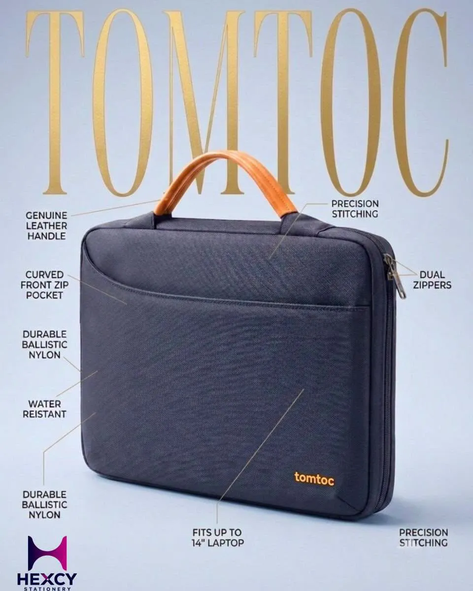 Tomtoc Defender-A22 Laptop Handbag 14 Inch Universal (Black)