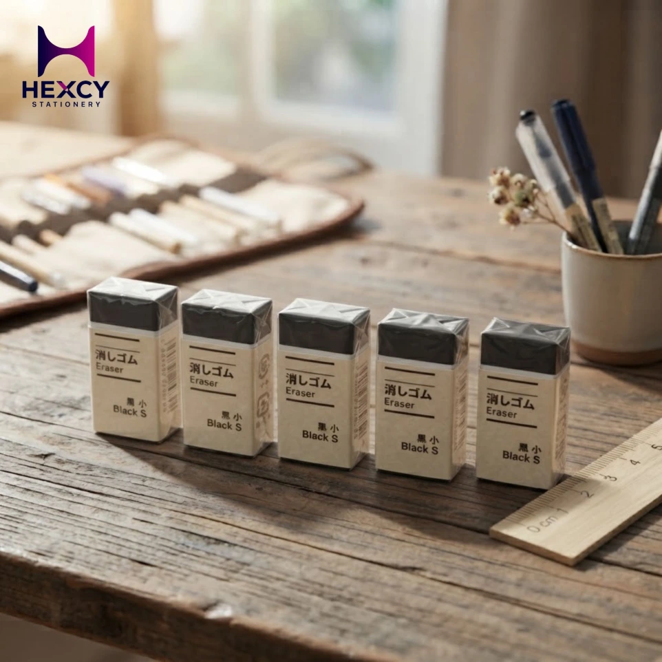 Muji eraser black, small
