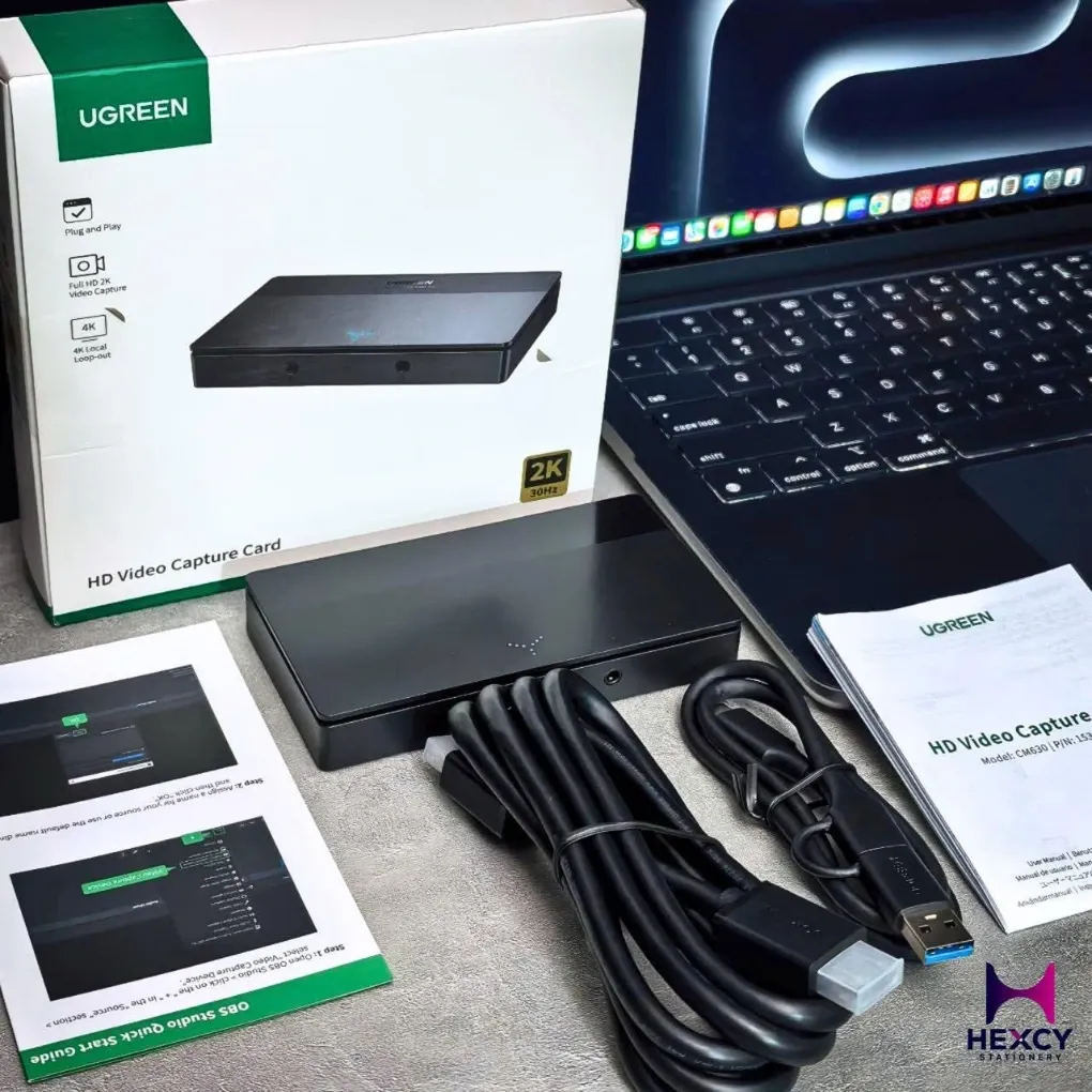 UGREEN HDMI Capture Board 1080P 60FPS 4K Input Video Capture 2in1 USB Type C Thunderbolt 4 Compact and Lightweight Game Streaming and Live Broadcasting Video Recording Live Meetings Switch PS5 Xbox
