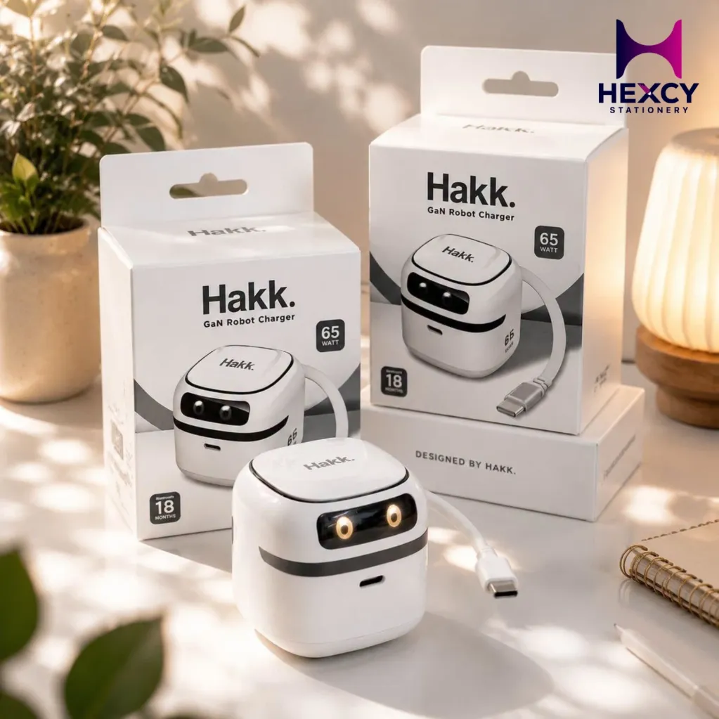 [Robot Charger 65W] Hakk GaN Robot Charger 65W with Retractable Cable,Type C