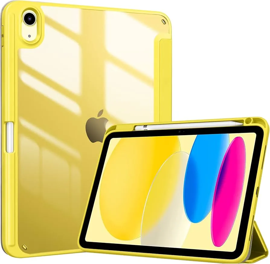ProCase iPad 11th/10th Generation Case for iPad (A16) 11-Inch 2025/10.9-Inch 2022 Compatible A2696 A2757 A2777 with Pen Storage, Shockproof, Tri-Fold Stand, Smart Cover