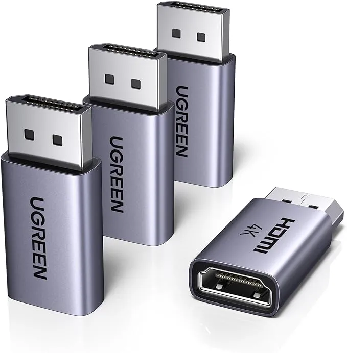 UGREEN DisplayPort to HDMI Converter Adapter (4K@30Hz / 4-Pack)