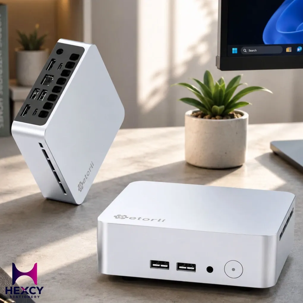 Getorli Ryzen 5 Mini PC, 3550H, Up to 3.7 GHz, 4 Core 8 Threads, DDR4 16GB, SSD 512 GB,AMD Radeon Vega 8 Graphics (8コア、1200MHz) Supports WiFi 6/Bluetooth 5.3, Supports 3 Screen Outputs, Dual HDMI 4K Type-C / USB 3.2, Wired LAN Port