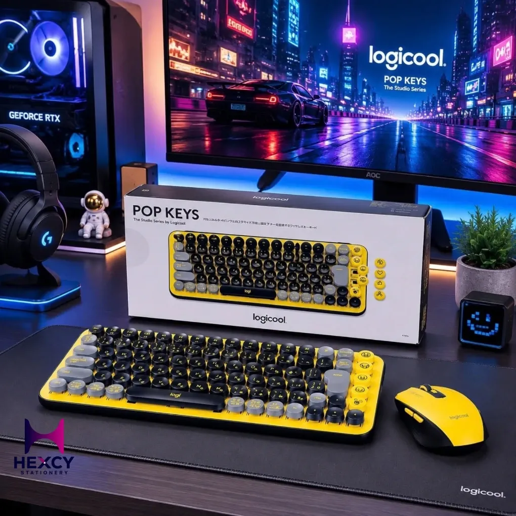 Logicool POP KEYS K730YL Wireless Mechanical Keyboard (Yellow / Japanese Layout)