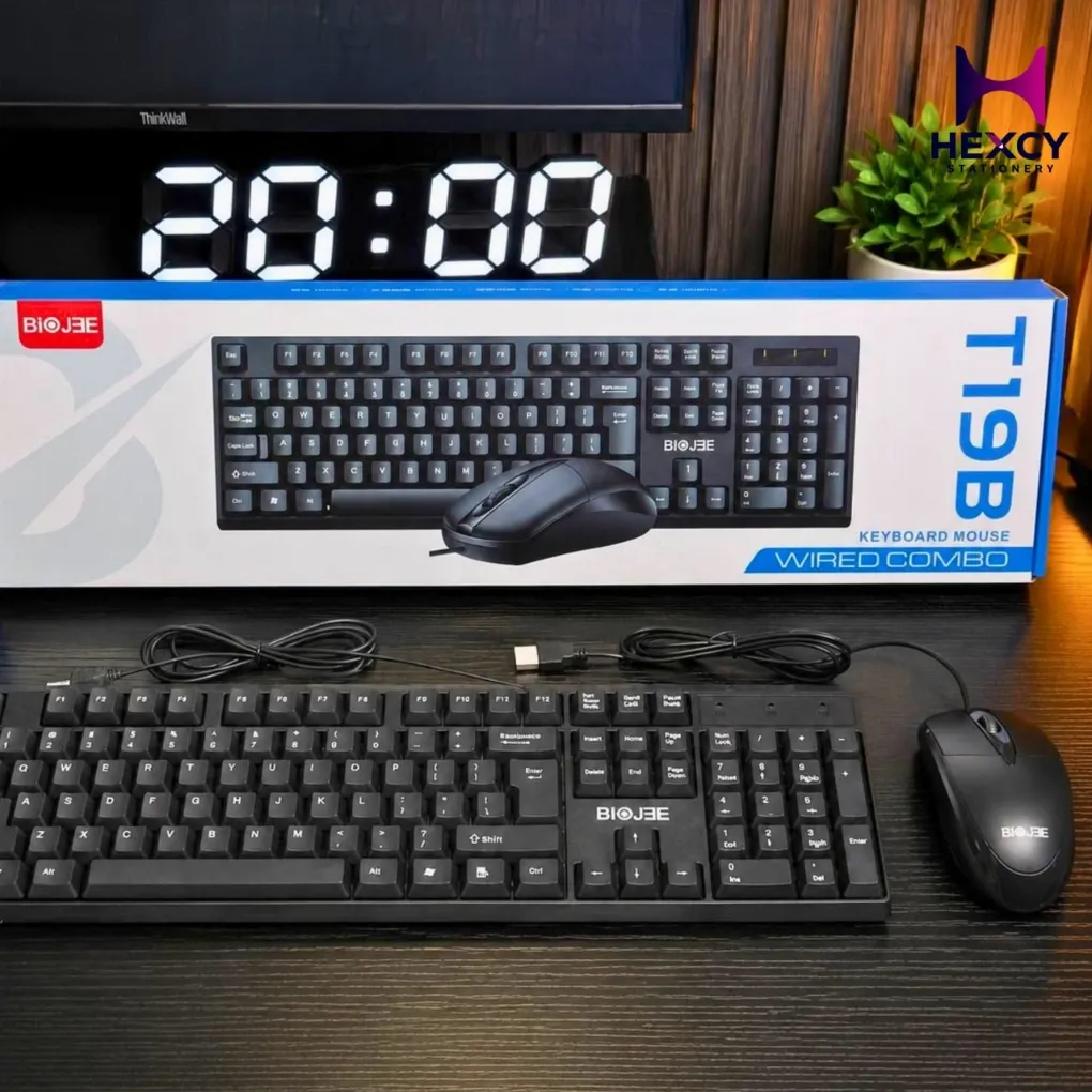 [T19B] T19B Wired Keyboard mouse Combo Set