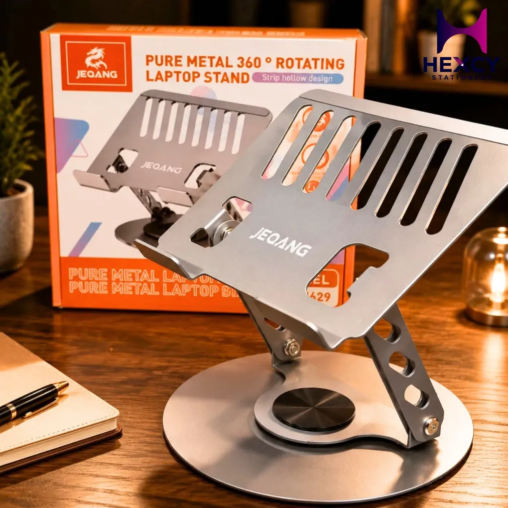 [JP-H629] JEQANG Metal 360 Rotating Tablet/Laptop Stand