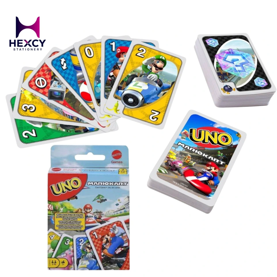 Mattel Game UNO Uno Mario Kart Card Game Party Game for 2-10 Players Ages 7 and Up GWM70