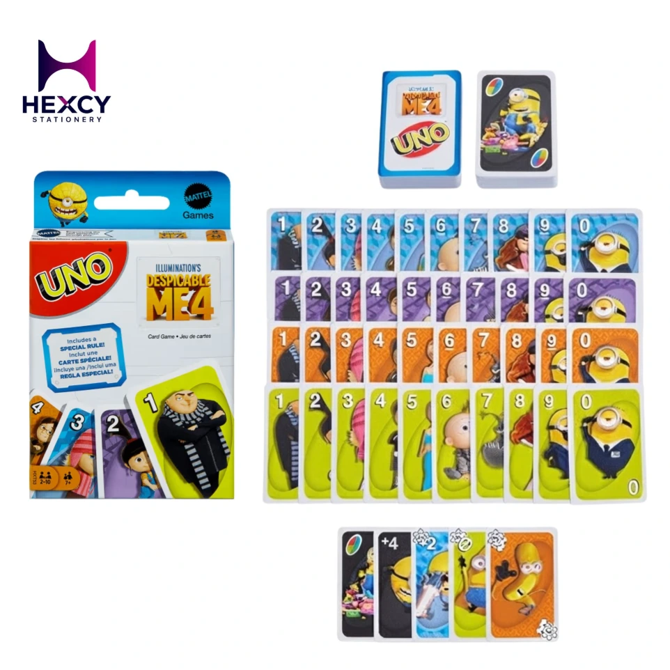 Mattel Game UNO HXT53 Uno Minions Card Game Party Supplies for 2-10 Players, 112 Cards Ages 7 and Up, Yellow