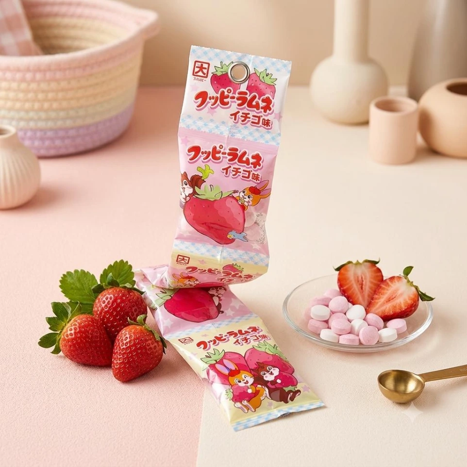 Ramune candy (strawberry)