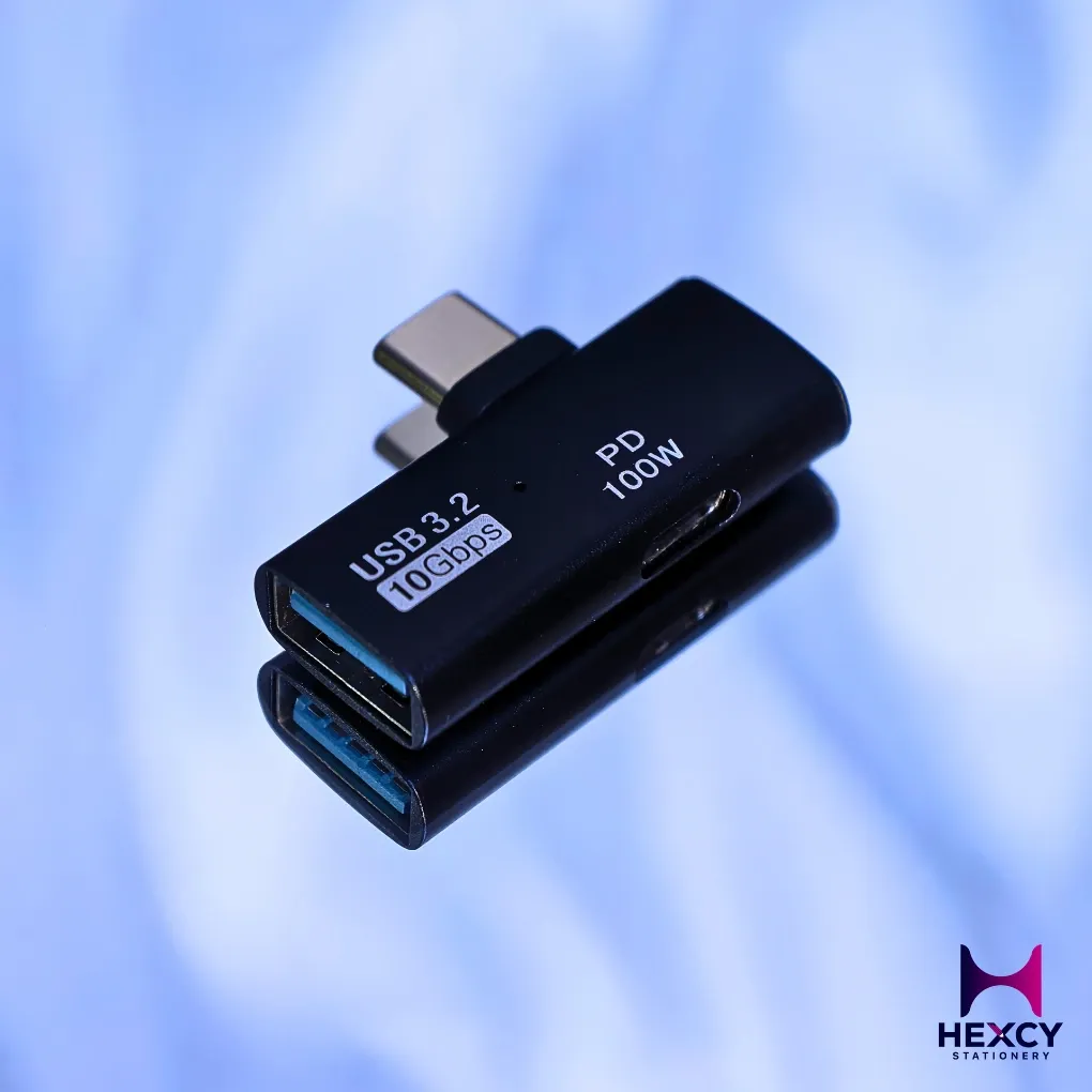 [CX042601] Wowssyo Type-C 1.2 OTG Adapter, Supports PD 100W Charging And USB 3.2 10 Gbps Transfer Rate; Type-C Male to USB 3.2 Female OTG Data Cable