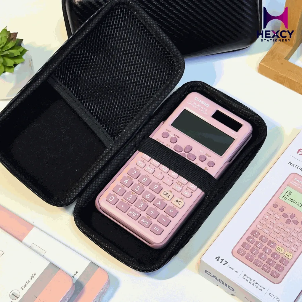 Stationery Pouch, Hard Case, Fit For Casio Calculator-Get Rich