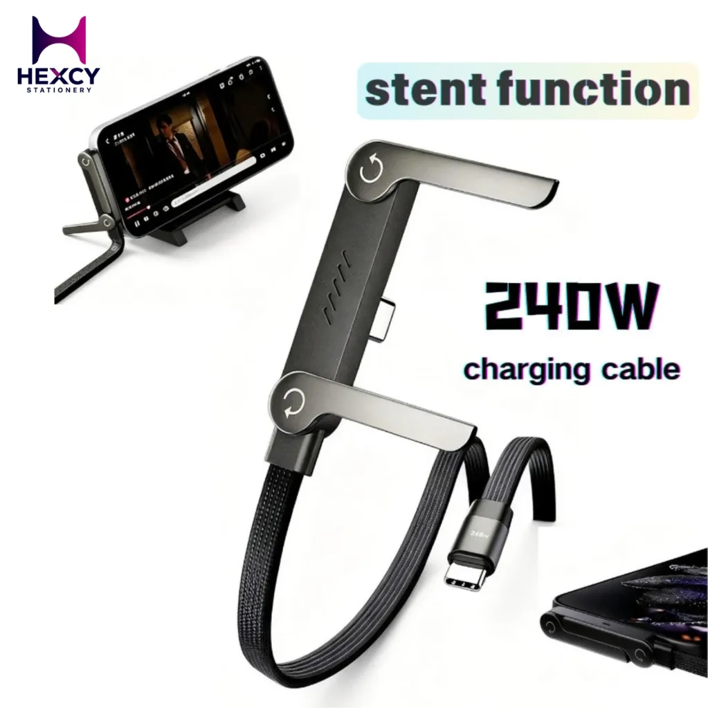 [45031999754] 240W Fast-charging 2-in-1 Invisible Stand Charging Cable