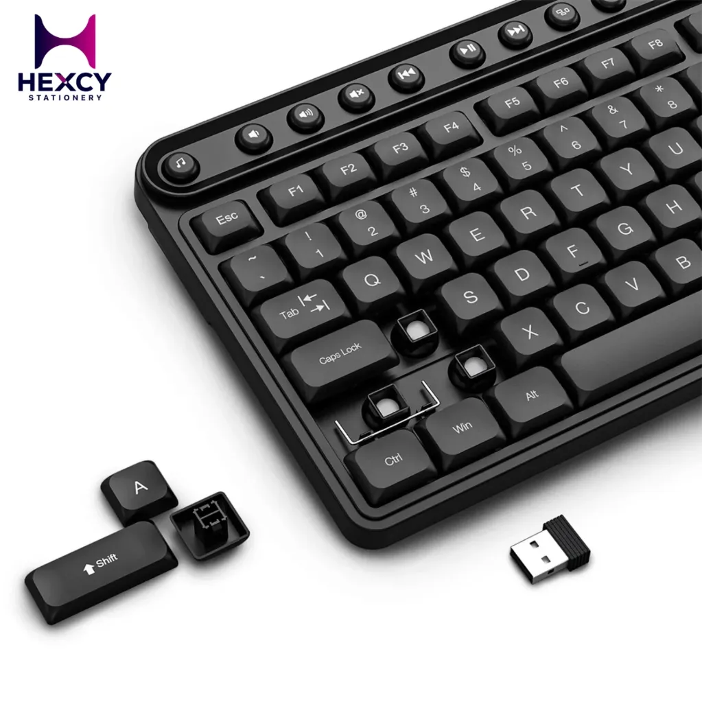 E-Yooso Z-747-BK Silent Wireless Keyboard & Mouse Combo