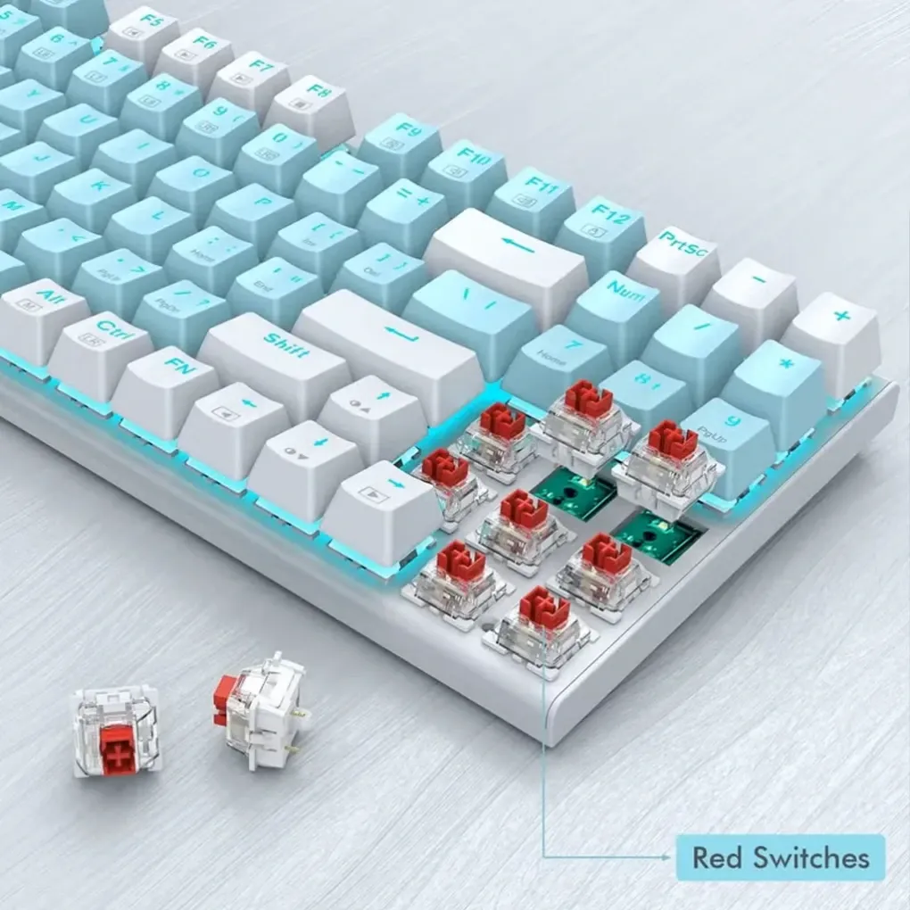 E-Yooso Wired Mechanical Keyboard - USB (Z-19-BU)