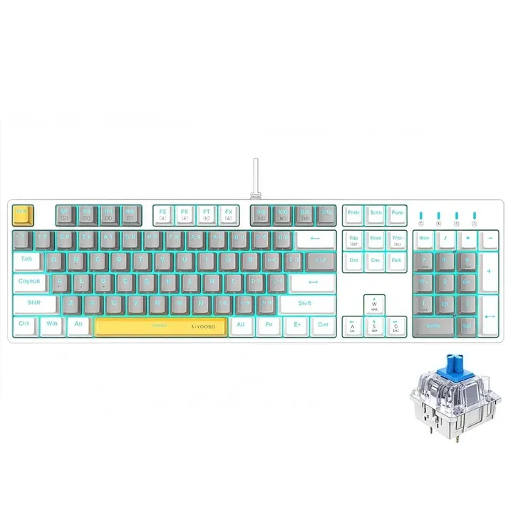 [Z-87-BU] E-Yooso Wired Mechanical Keyboard - USB (Z-87-BU)