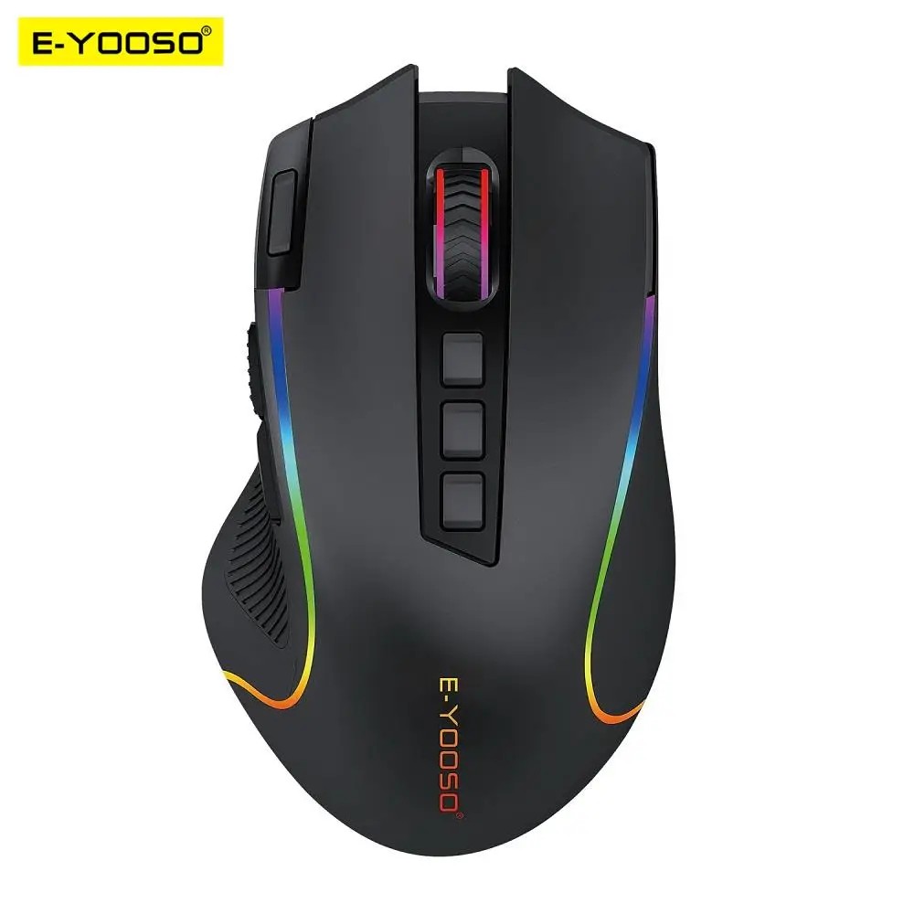 [X-11PRO-BK] E-Yooso Tri Mode Gaming Mouse (Wired/Wireless/BT) Type C