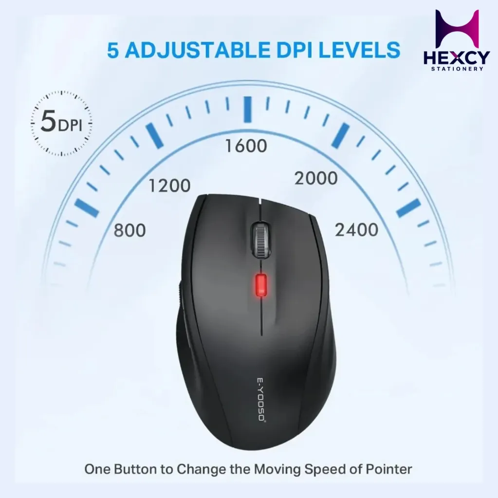 [E-1191-BK] E-Yooso BT/2.4G 2 Mode Wireless Mouse (E-1191-BK)