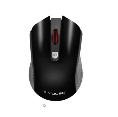 [E-1030-BK/GR] E-Yooso 2.4G Wireless Mouse - USB Dongle (E-1030-BK/GR)