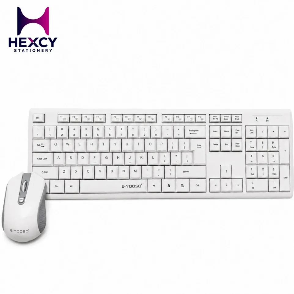 E-Yooso Wired Keyboard * Mouse Combo set - USB (E-710-WH)