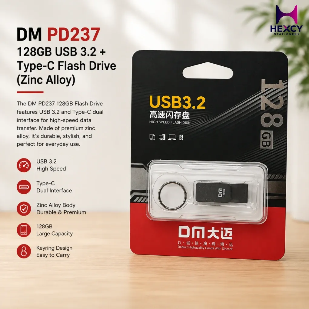 D.M PD059 128GB USB 3.2+ Type-C Flash Drive (Zinc Alloy)