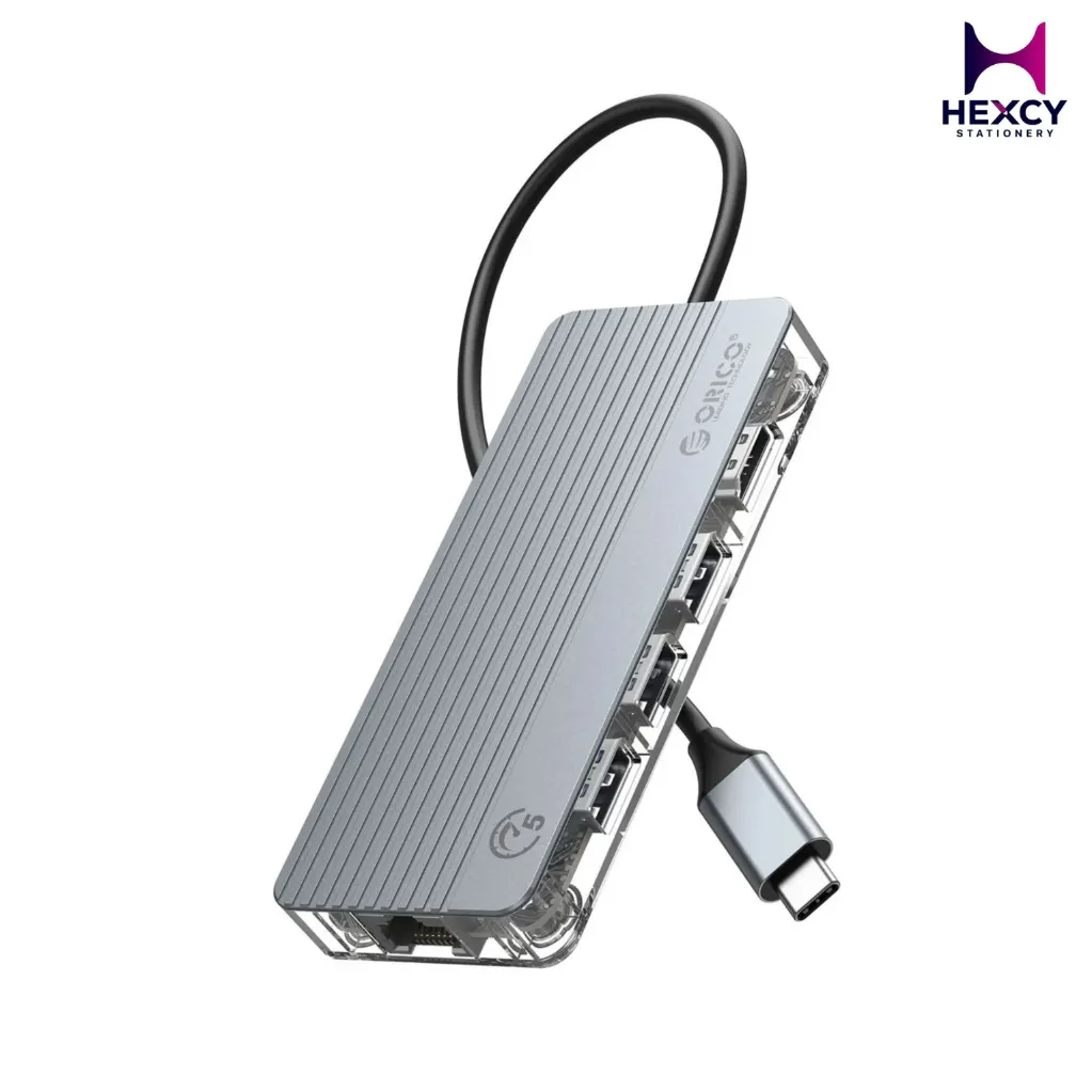 Orico Type-C 8-in-1 Transparent Hub